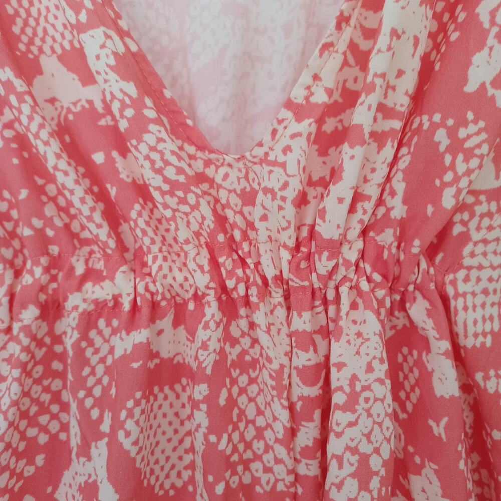Maaji Spirit Animal Bluebell Kaftan Coral Cream Animal Print L NWT - Picture 11 of 16